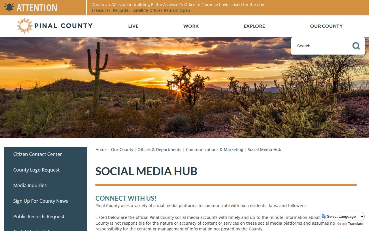 Pinal County official social hub for selective Sheriff's Most Wanted notices